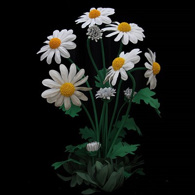 อุปกรณ์ตกแต่งเดซี่แบบจำลองกลางแจ้งขนาดใหญ่ Daisy Decoration